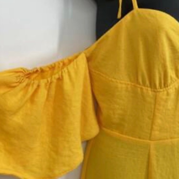 Urban Outfitters Boardwalk Cold Shoulder Midi Dress - Picture 9 of 13